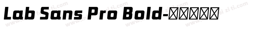 Lab Sans Pro Bold字体转换